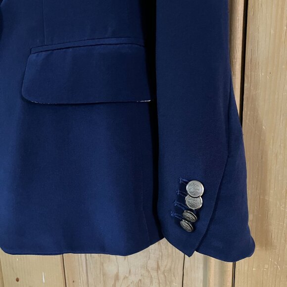 Veronica Beard Womens Miller Dickey Blazer Designer Jacket Size 6 Blue SP EXC - Picture 4 of 12